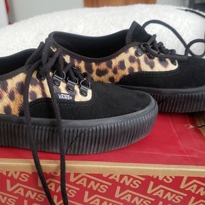 Vans platform leopard 7.5